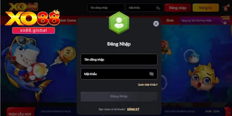 Đăng nhập vào tài khoản XO88